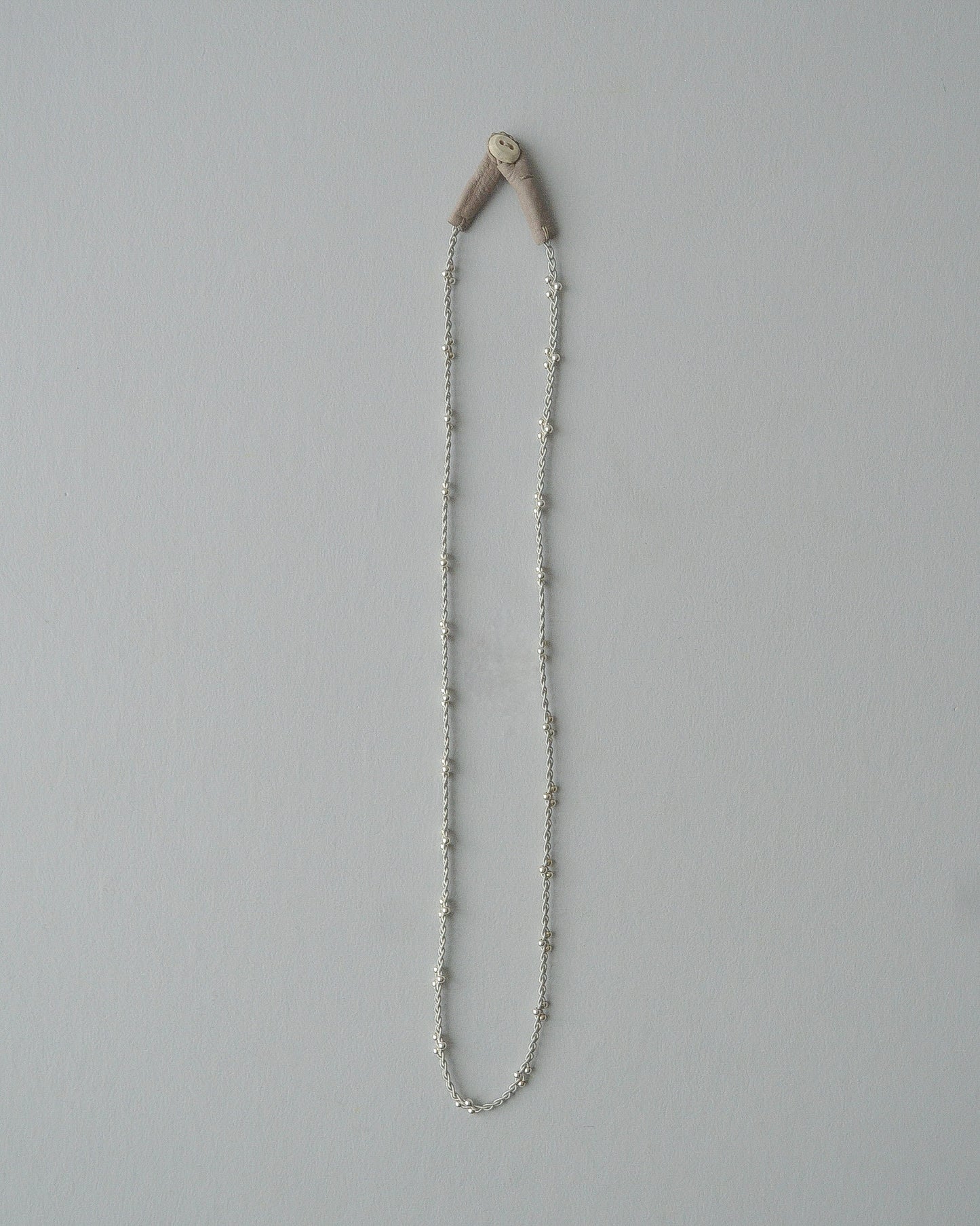 【NEW/受注制作】3粒ビーズがアクセントの大人可愛いネックレス/60cm