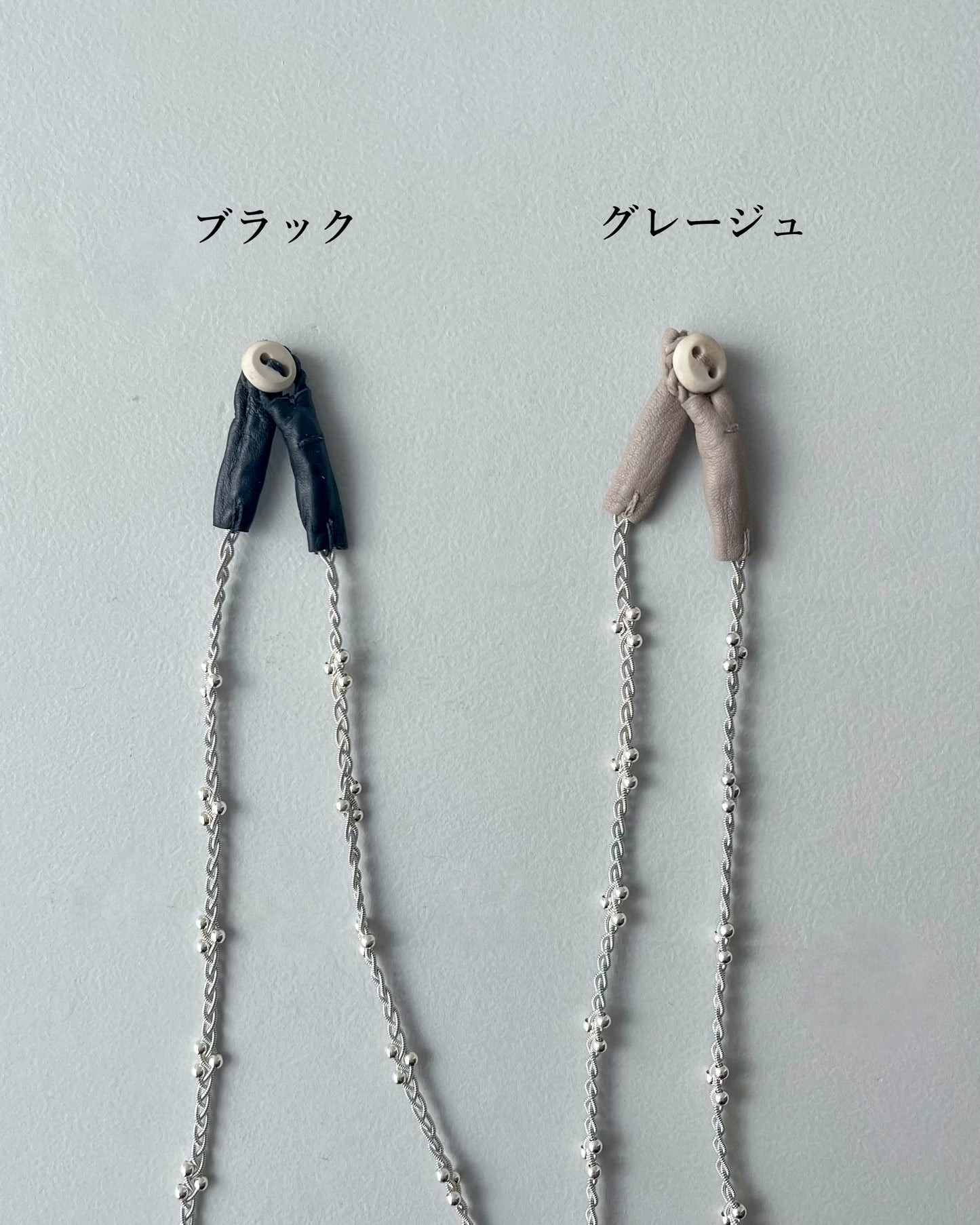 【NEW/受注制作】3粒ビーズがアクセントの大人可愛いネックレス/60cm