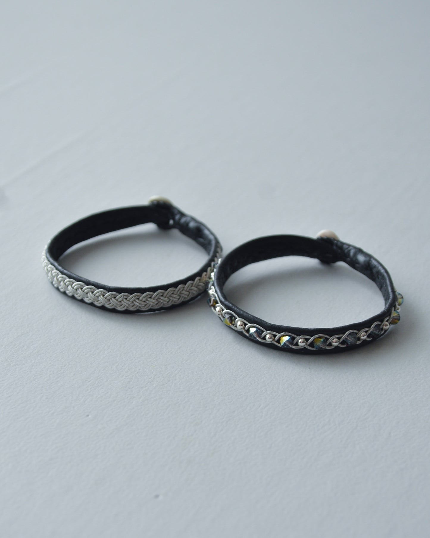 華奢なのに主役、ブラックのセットブレス|受注制作