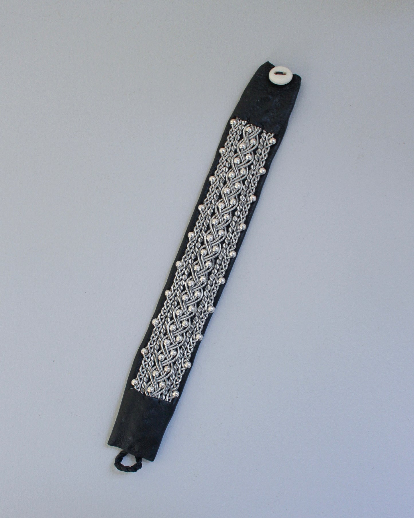 【受注制作】美しく映える、ブラックのワイドブレス