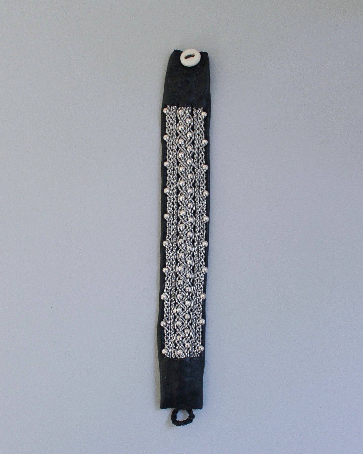 【受注制作】美しく映える、ブラックのワイドブレス