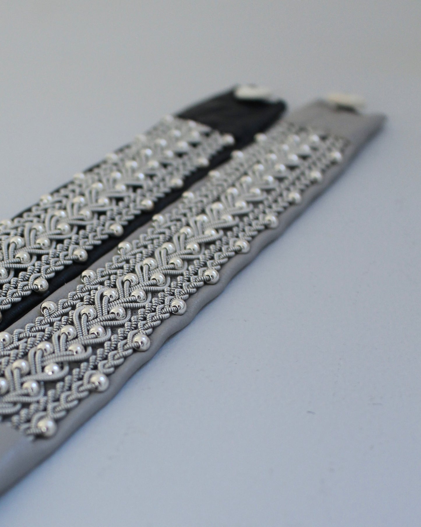 【受注制作】美しく映える、ブラックのワイドブレス