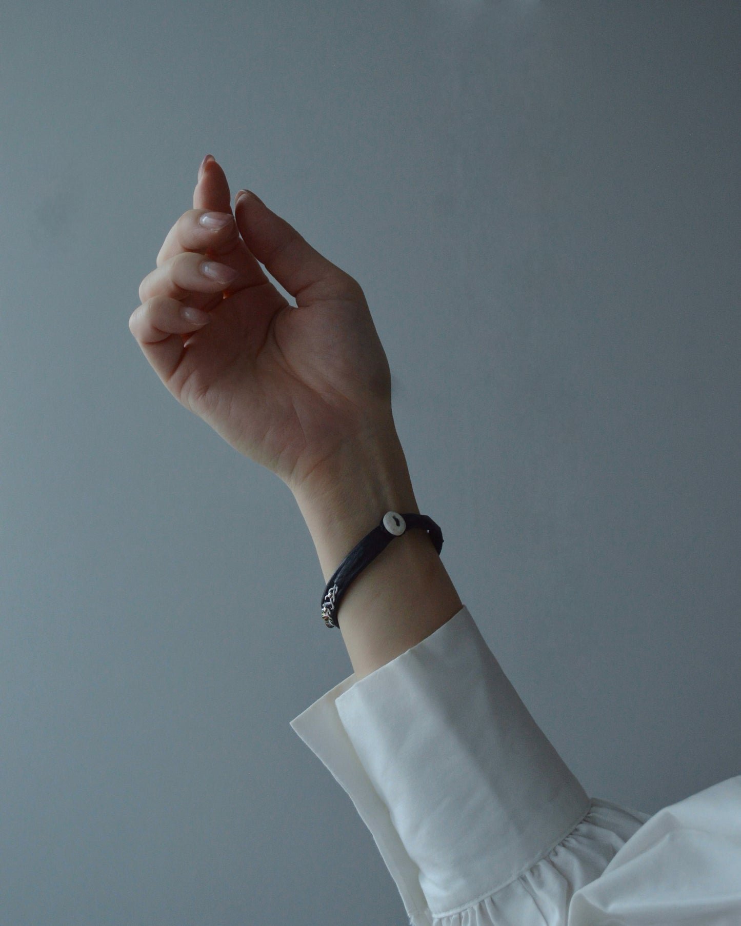 華奢なのに主役、ブラックのセットブレス|受注制作