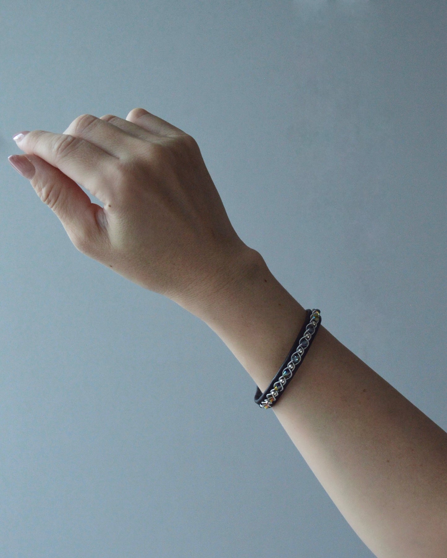 華奢なのに主役、ブラックのセットブレス|受注制作