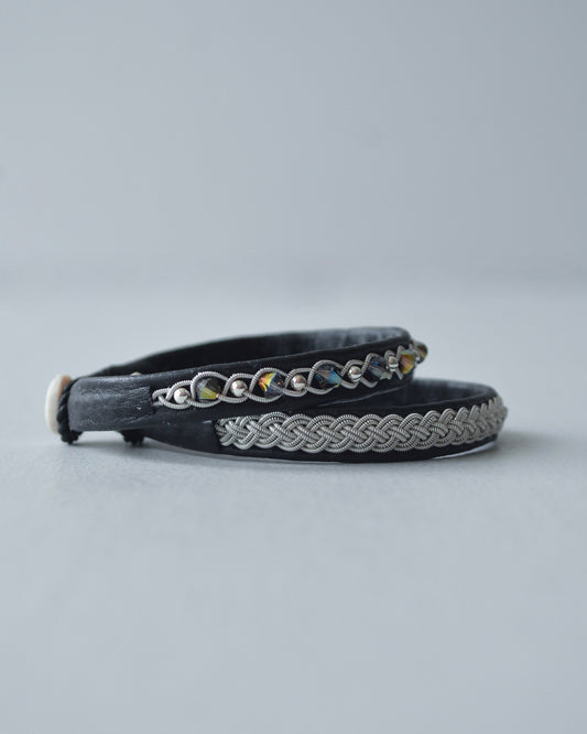 華奢なのに主役、ブラックのセットブレス|受注制作