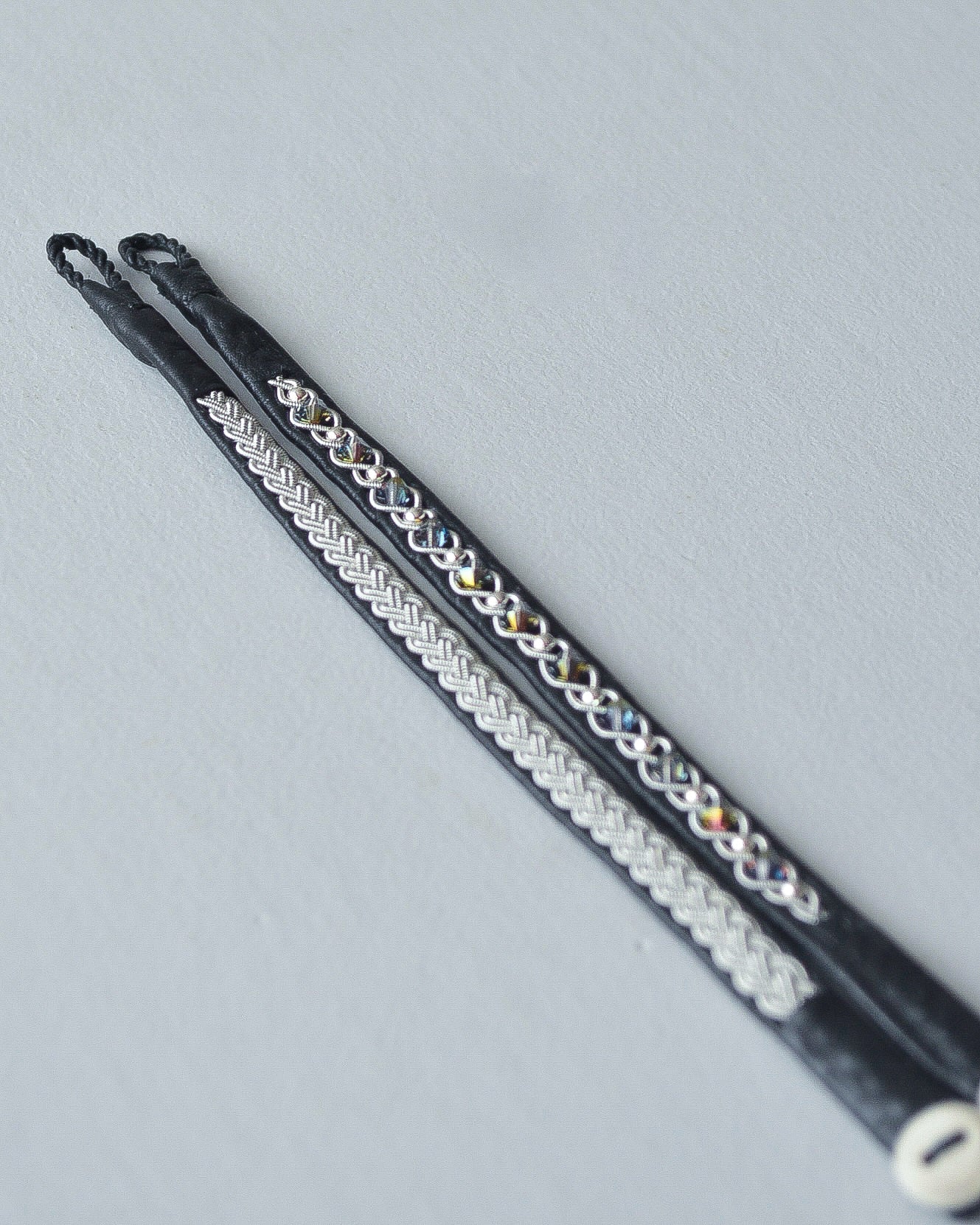 華奢なのに主役、ブラックのセットブレス|受注制作